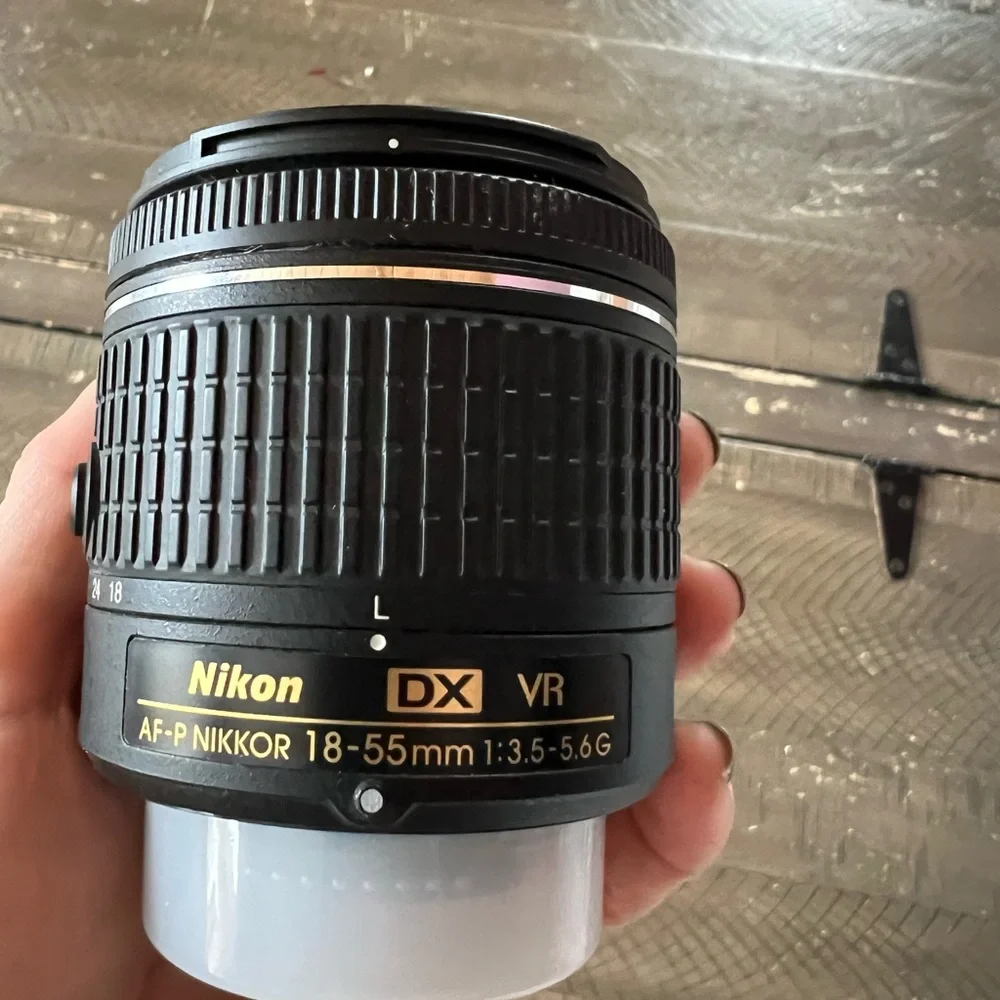 Nikon AF-P DX NIKKOR 18-55mm Black Lens